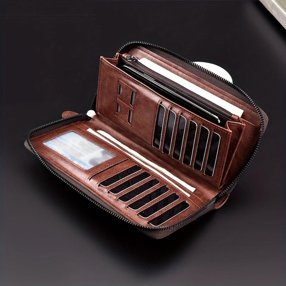 Cartera protectora de cuero