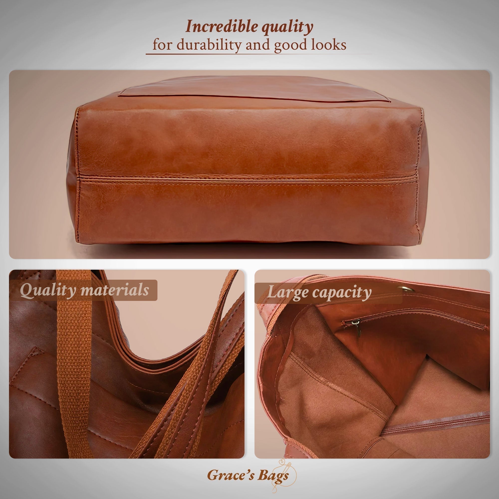 Irena - Bolso de piel elegante y moderno