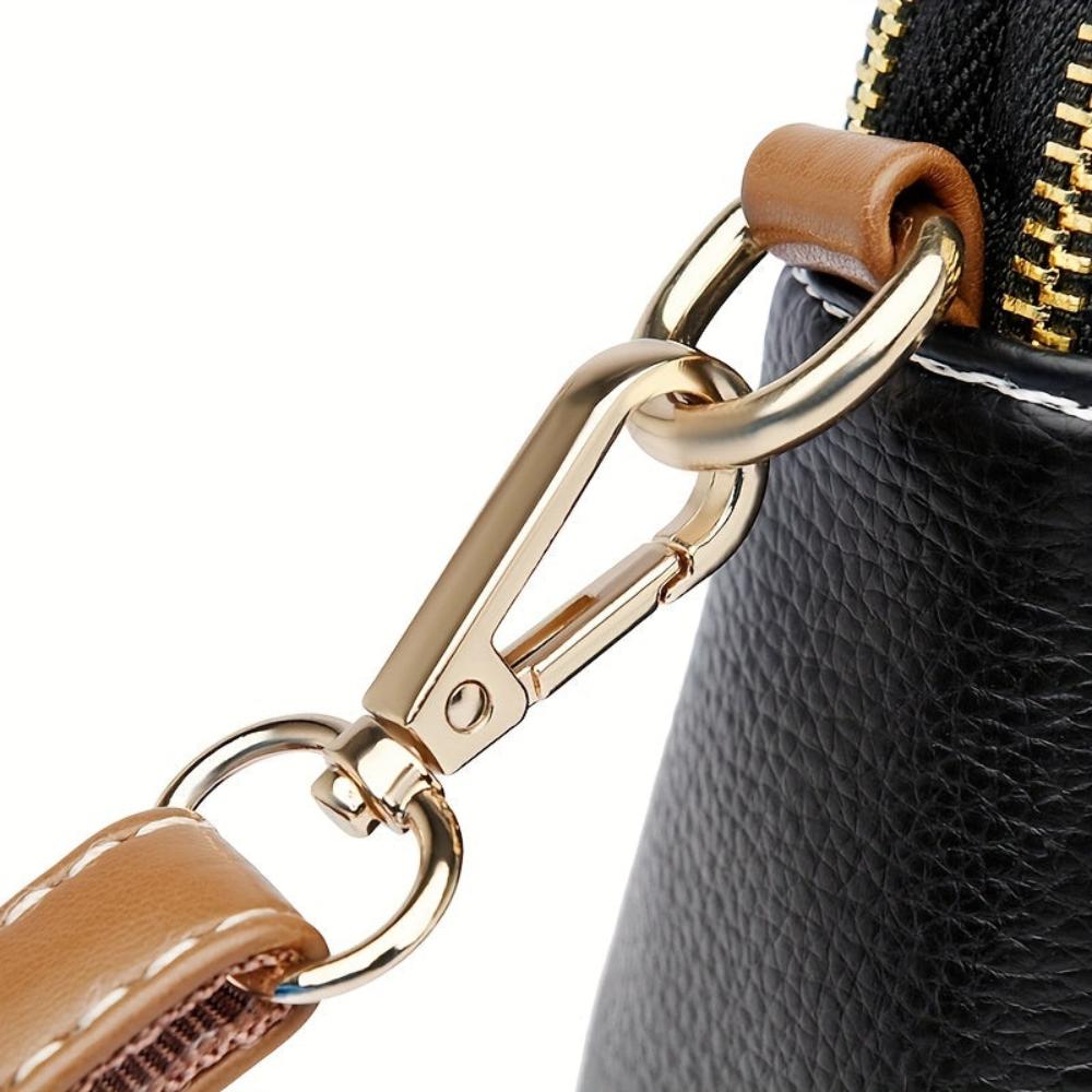 Bolso lateral con bordado Lychee Mila