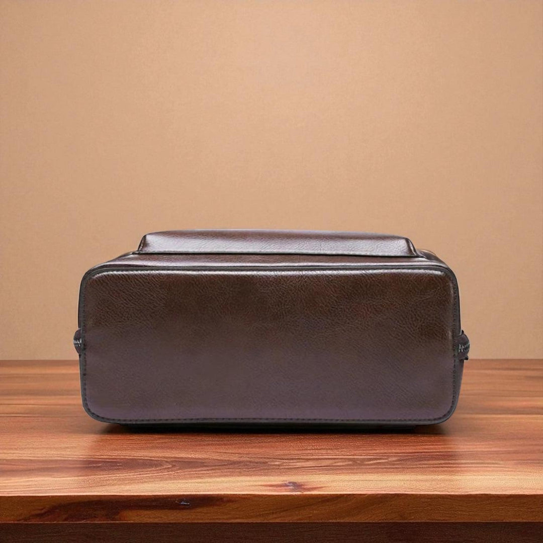 Mochila doble clásica con cierre de cremallera - diseño elegante