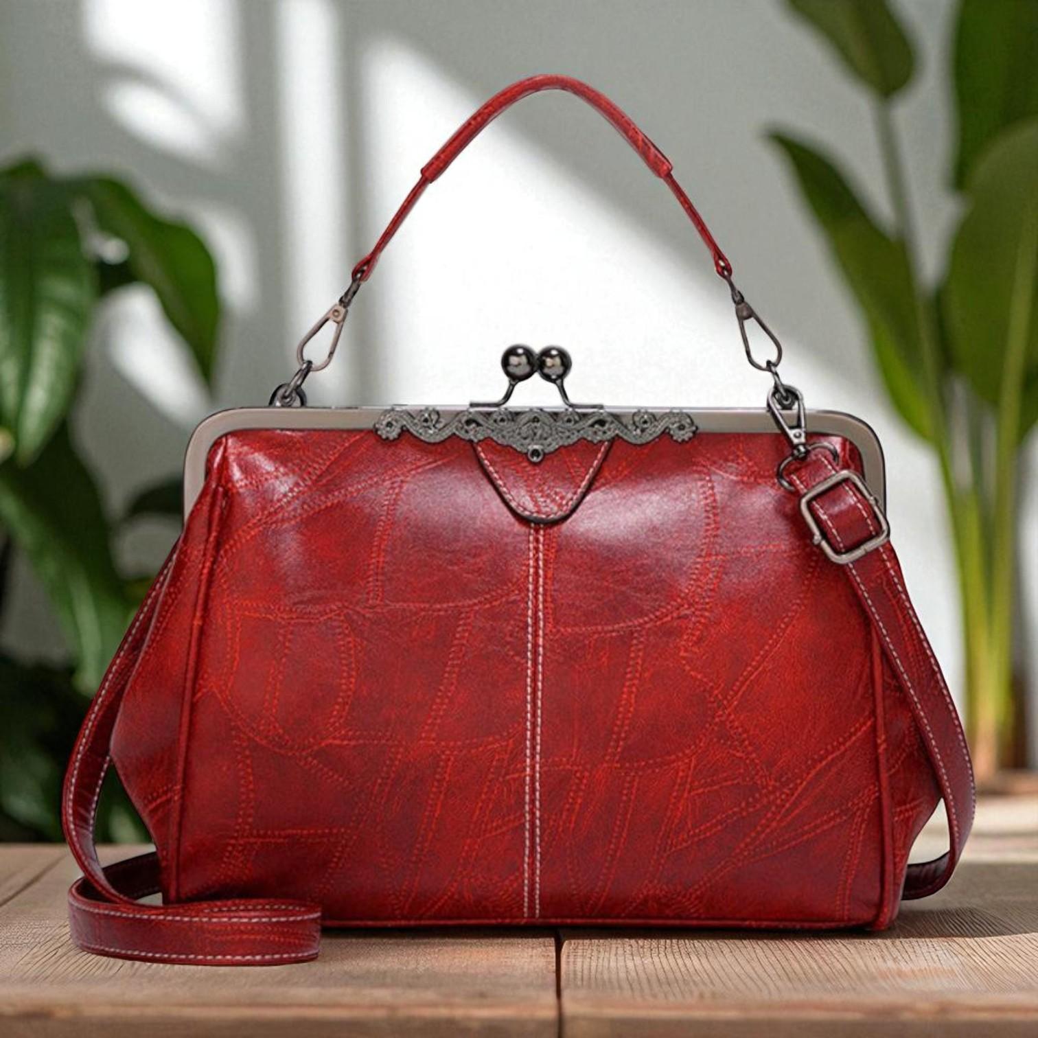Bolso vintage con candado con llave