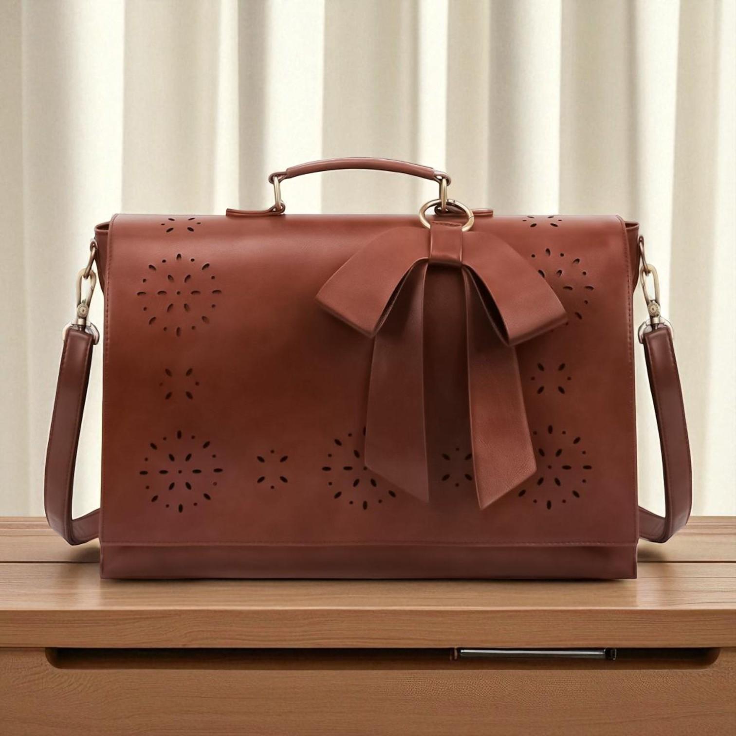 Mochila para mujer con adorno en forma de tira