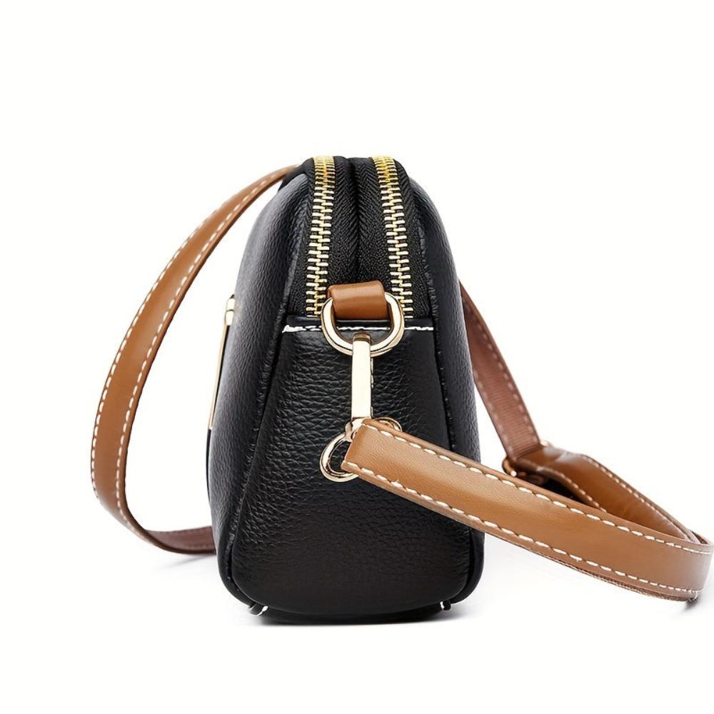 Bolso lateral con bordado Lychee Mila