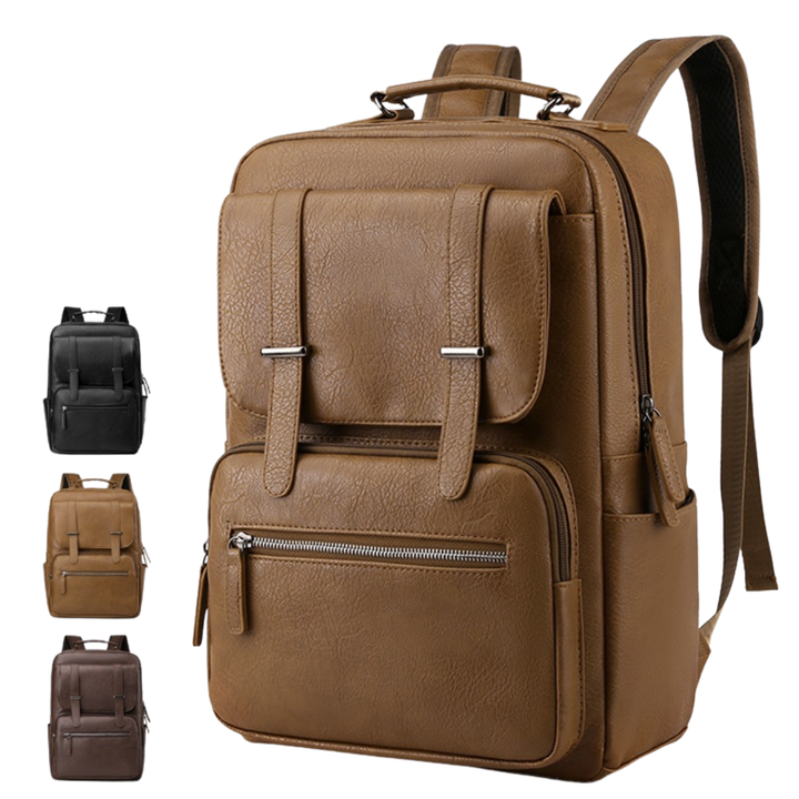 Nathan | Mochila de Mezcla Grande de Cuero