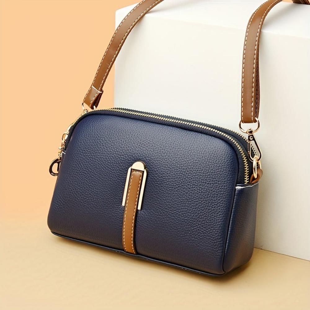 Bolso lateral con bordado Lychee Mila