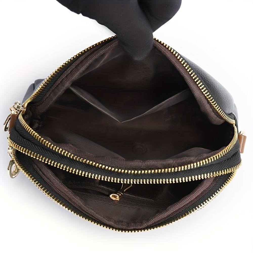 Bolso lateral con bordado Lychee Mila