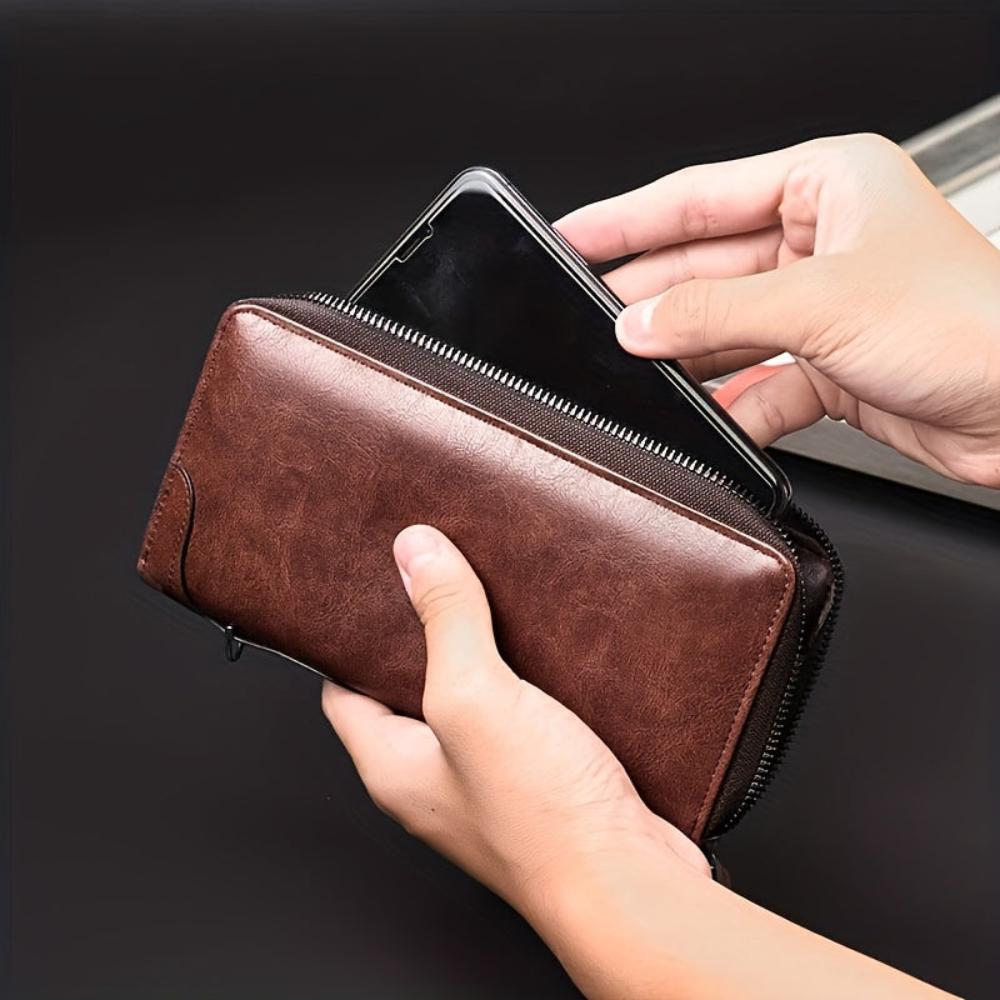 Cartera protectora de cuero