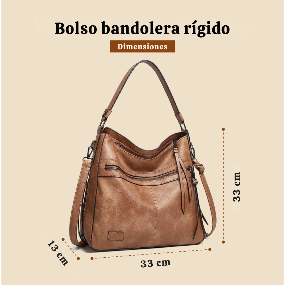Elegante estilo Magdas | Bolso bandolera rígido