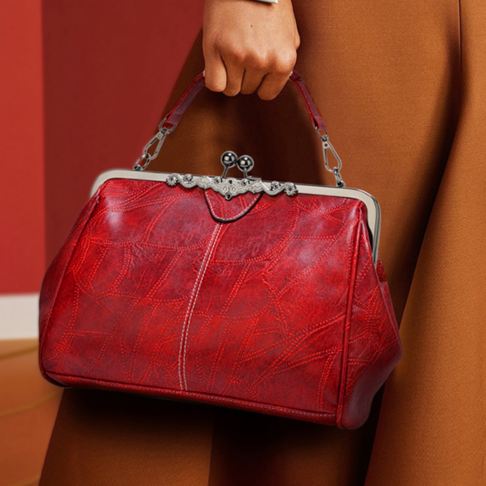 Bolso vintage con candado con llave