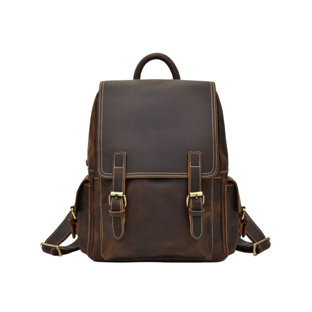 Marcus | Mochila de Cuero Vintage Esencial