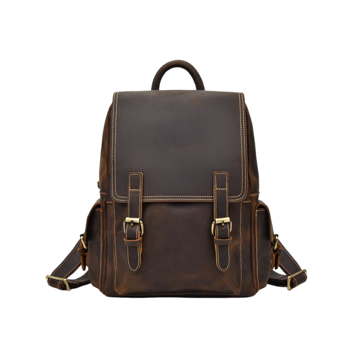 Marcus | Mochila de Cuero Vintage Esencial