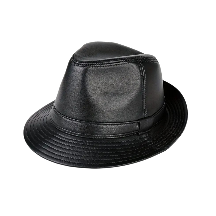 Timoteo | Sombrero fedora clásico de cuero