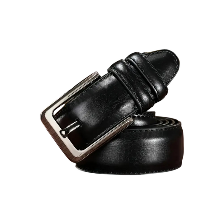 Logan | Cinturón de piel con hebilla clásica